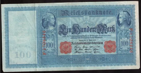 100 Mark – Reichsbanknote, red seals