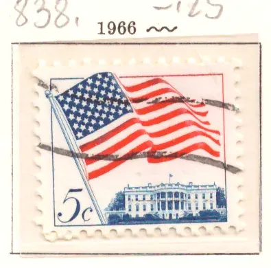 Flag over the White House – 5-cent issue
