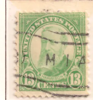 13 Cents – Benjamin Harrison, Fourth Bureau