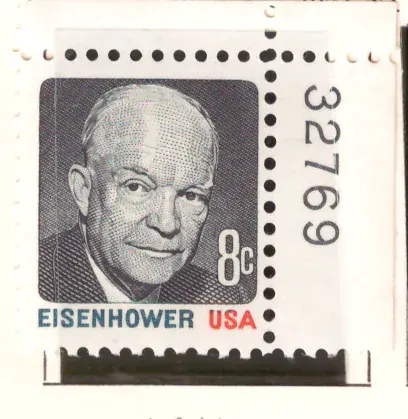 Dwight D. Eisenhower – plate-number single