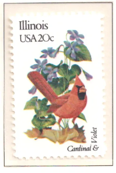1982 State Birds and Flowers – Illinois