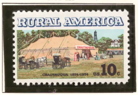 Rural America – Chautauqua tent and buggies