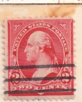 2 Cents – George Washington (carmine, Type III probable)