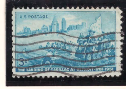 Landing of Cadillac at Detroit