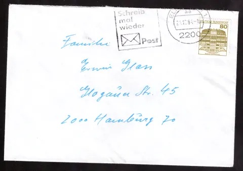 Elmshorn cover with Schloss Wilhelmsthal and Write Again slogan