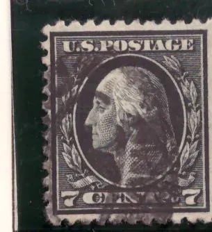 7 Cents – George Washington, black
