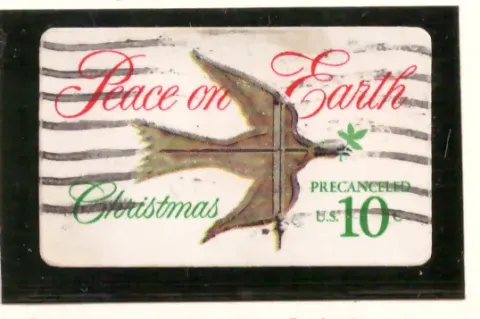 Christmas – Peace on Earth self-adhesive, used