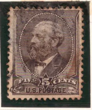5 Cents – James A. Garfield (gray brown)