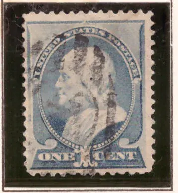1 Cent – Benjamin Franklin (ultramarine)