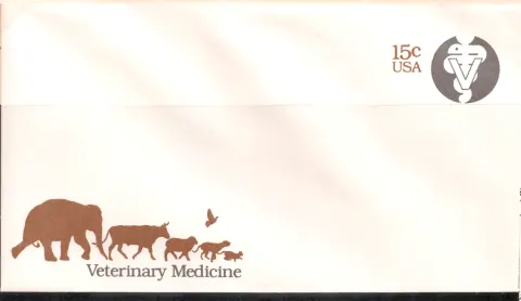 Veterinary Medicine – unused stamped envelope