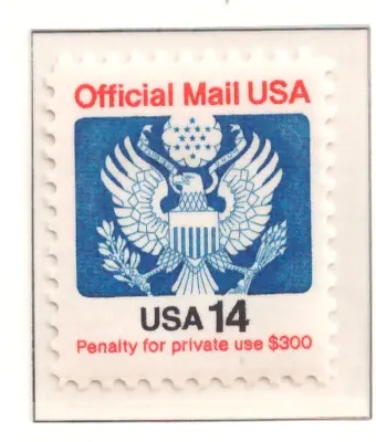 1985 Official Mail – 14-cent Great Seal