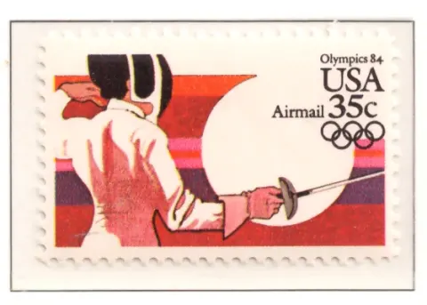 1983 Summer Olympics airmail – Fencing