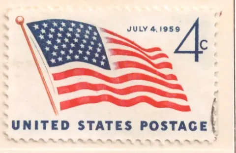 U.S. Flag with Forty-Nine Stars