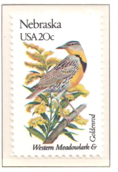 1982 State Birds and Flowers – Nebraska