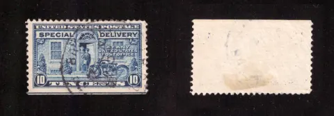 10 Cents – Special Delivery, Motorcycle Messenger (Scott E12)