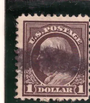1 Dollar – Benjamin Franklin, violet brown