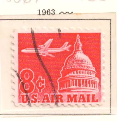 Jetliner over the U.S. Capitol – air mail
