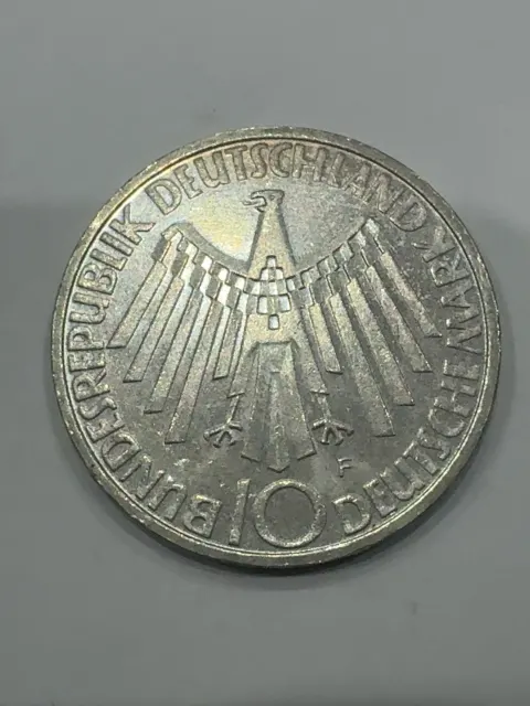 10 Deutsche Mark – XX Olympische Spiele München 1972 „Strahlenspirale – IN MÜNCHEN“