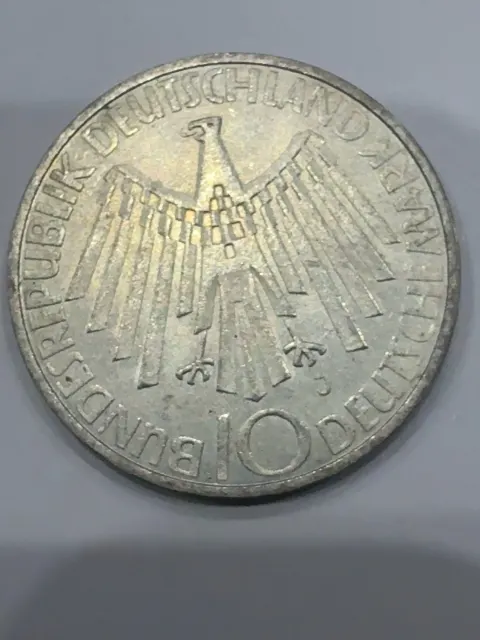 10 Deutsche Mark – XX Olympische Spiele München 1972 „Strahlenspirale – IN DEUTSCHLAND“